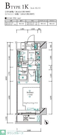 ガリシア四ツ木テラスの物件間取画像
